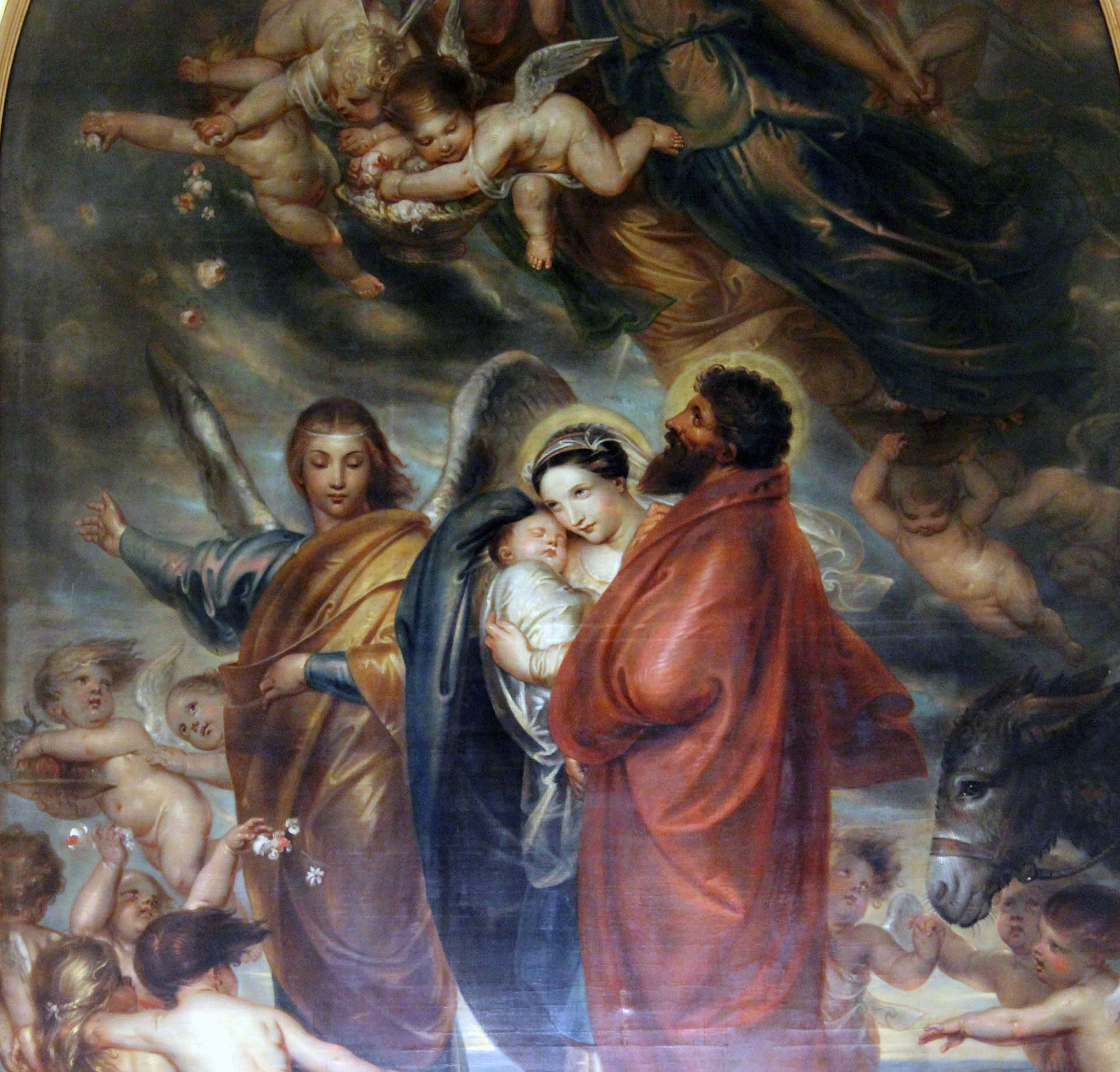 The Holy Family at the time of the flight into Egypt